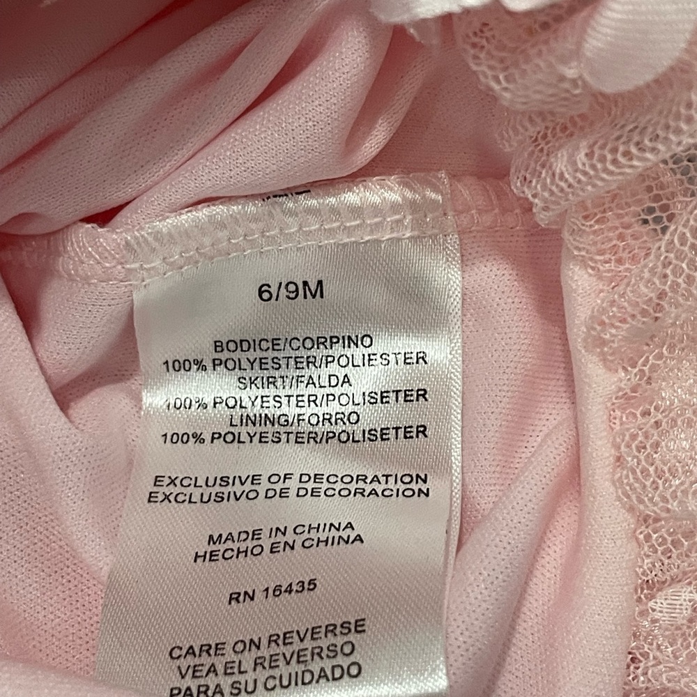 NWT Nannette Baby Pink Floral 2 piece dress - 6-9m - Picture 6 of 6